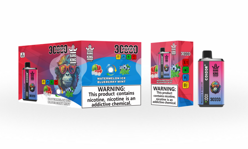 Bang King 30000 Züge-Wassermelone Eis & Blaubeere Minze