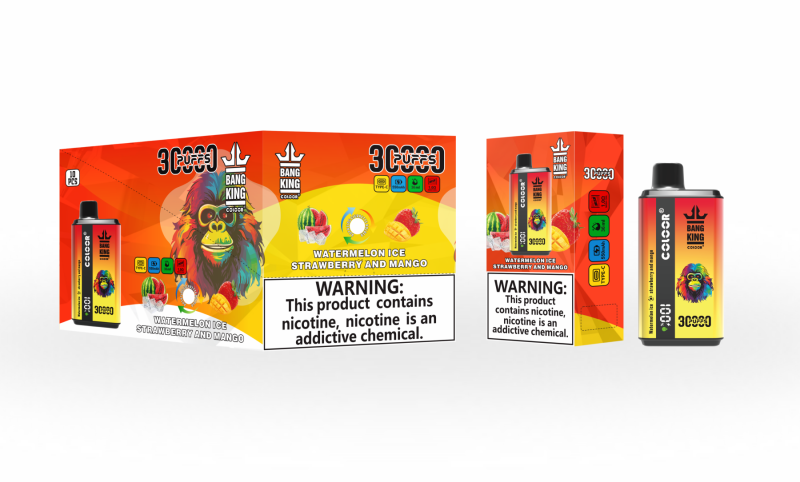Bang King 30000 Züge-Wassermelone Eis & Erdbeere und Mango
