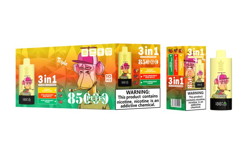 Bang King 85000 puffs-Berry LemonadeStarawberry Red BullStrawberry
