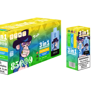 Bang King 85000 puffs-Blue Razz CherryCool MintPeach Mango