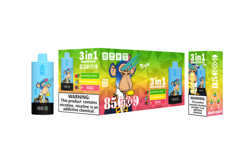 Bang King 85000 puffs-Double AppleFruity FusionPineapple Ice