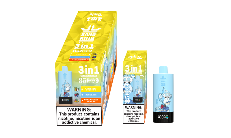Bang King 85000 puffs-Pineapple CoconutStrawberry BananaBlue Razz