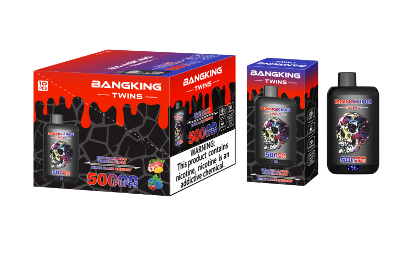 Bang King Twins 50K-Peach Mango Watermelon & Blue Razz Cherry