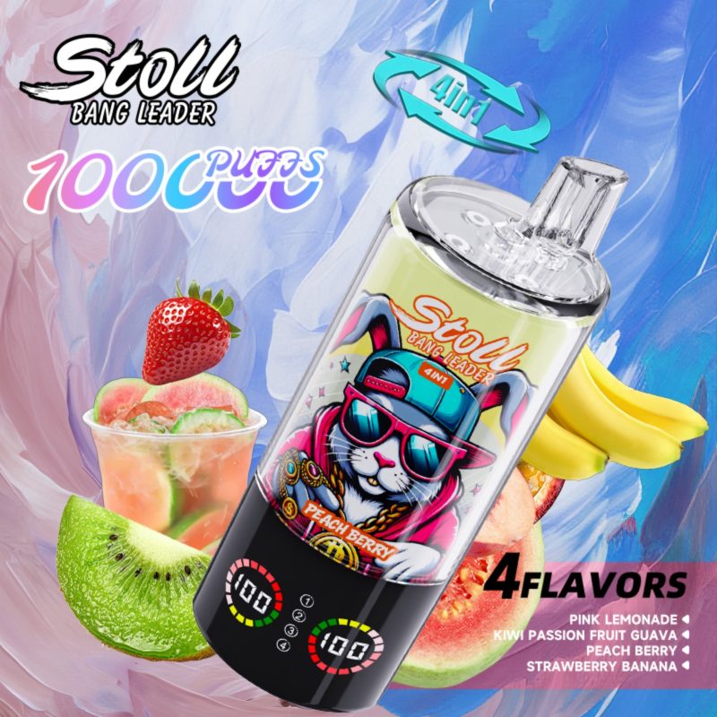 Bang Leader Stoll 100k 4in1-Pink Lemonade Kiwi Passion Fruit Guava Peach Berry Stravvberry Banana