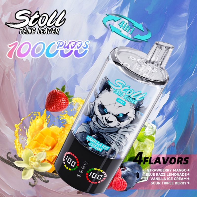 Bang Leader Stoll 100k 4in1-Strawberry Mango Blue Razz Lemonade Vanilla Ice Cream Sour Triple Berry