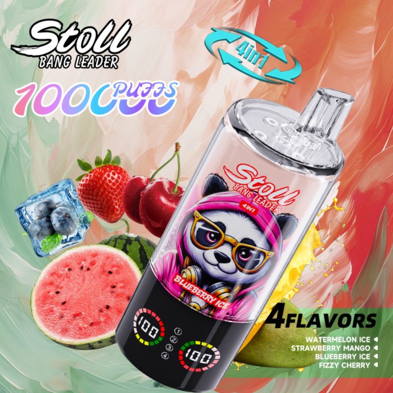 Bang Leader Stoll 100k 4in1-Watermelon Ice Strawberry Mango Blueberry Ice Fizzy Cherry