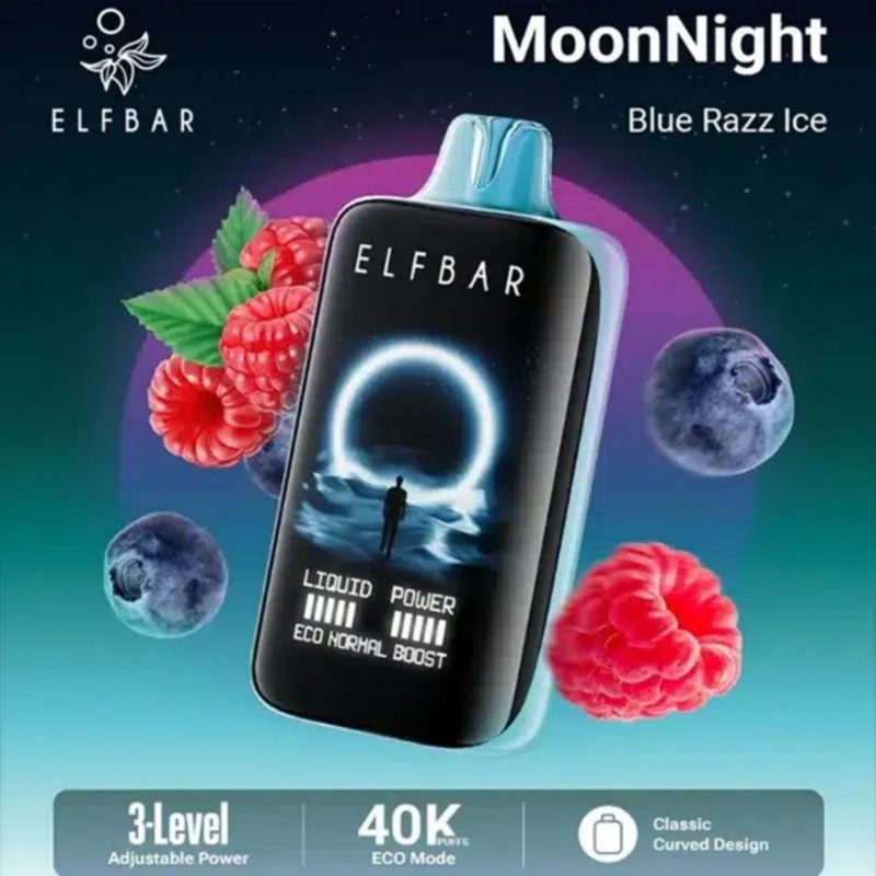 ELF BAR Moon Night 40000 puffs-Blue Razz Ice