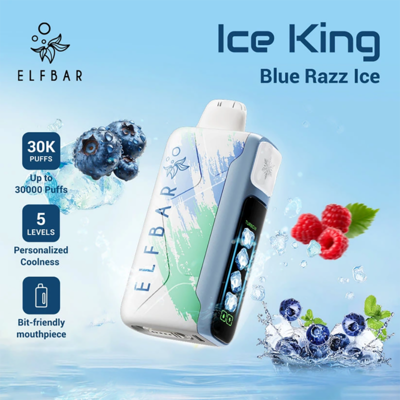 ELFBAR ICE KING 30000 puffs-Blue Razz Ice
