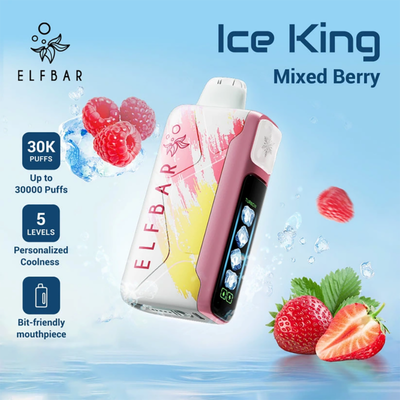 ELFBAR ICE KING 30000 puffs-Mixed Berry