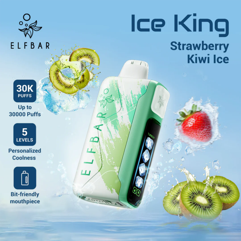 ELFBAR ICE KING 30000 puffs-Strawberry Kiwi Ice