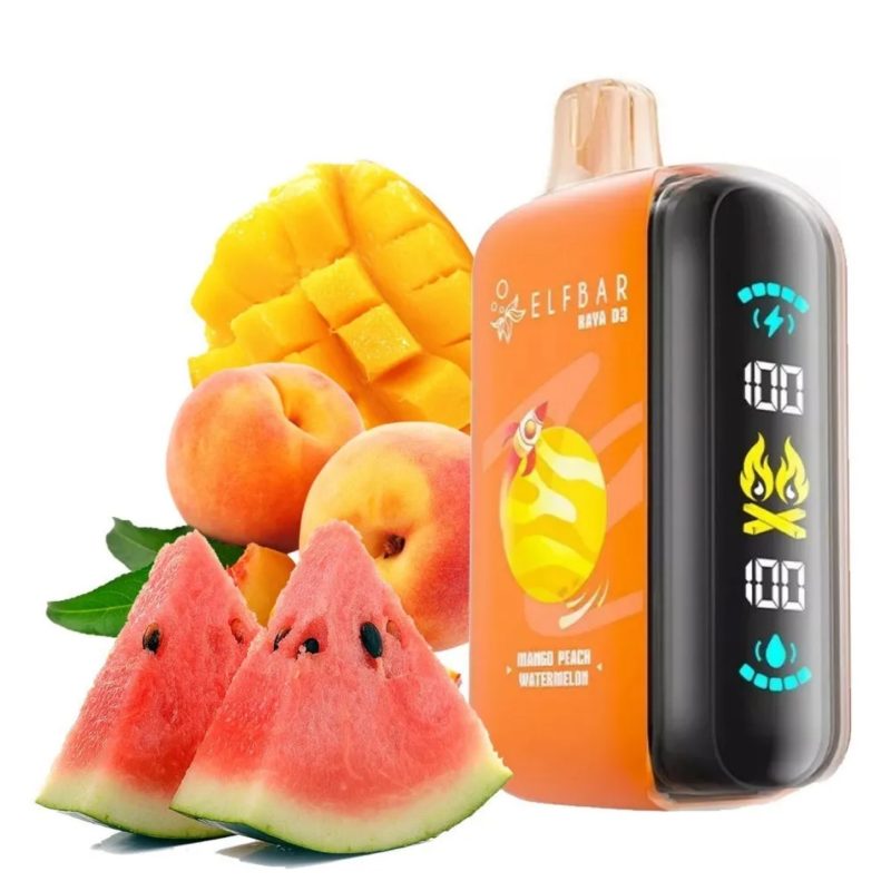 Elf Bar Raya D3 25000 puffs-mango peach watermelon