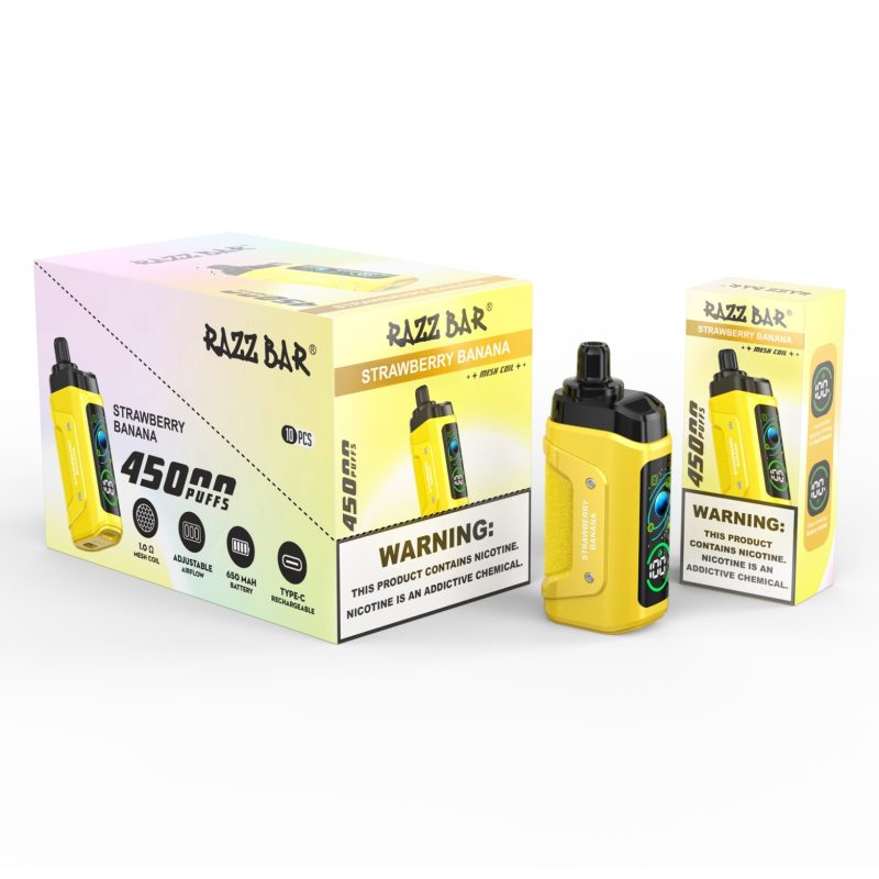 Razz bar 45000 puffs-Strawberry Banana