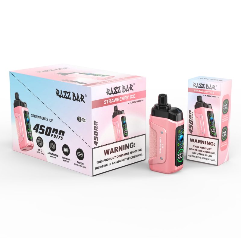 Razz bar 45000 puffs-Strawberry ice