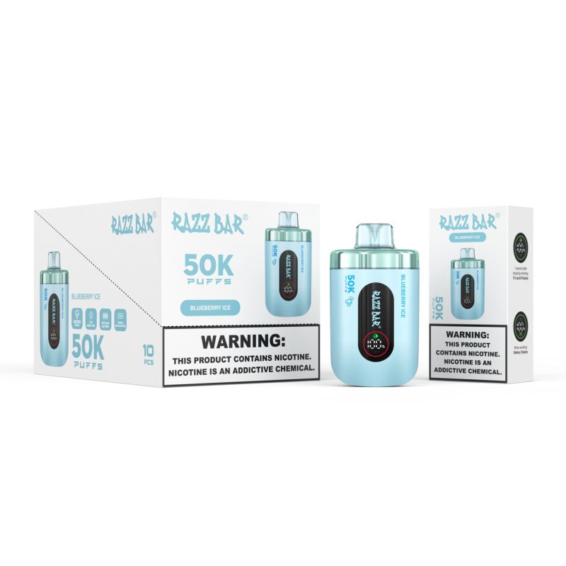 Razz bar 50K puffs-Blueberry ice