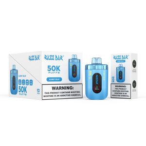 Razz bar 50K puffs-Gummy bear