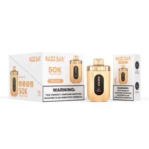 Razz bar 50K puffs-Peach ice