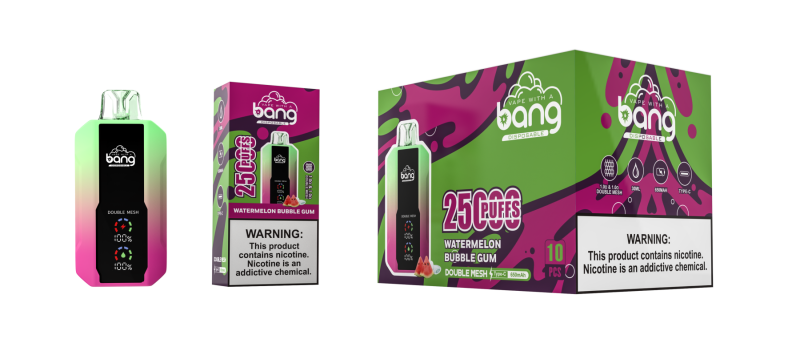 bang 25000 puffs-WATERMELON BUBBLE GUM