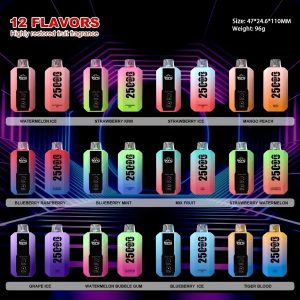 bang 25000 puffs-flavor list