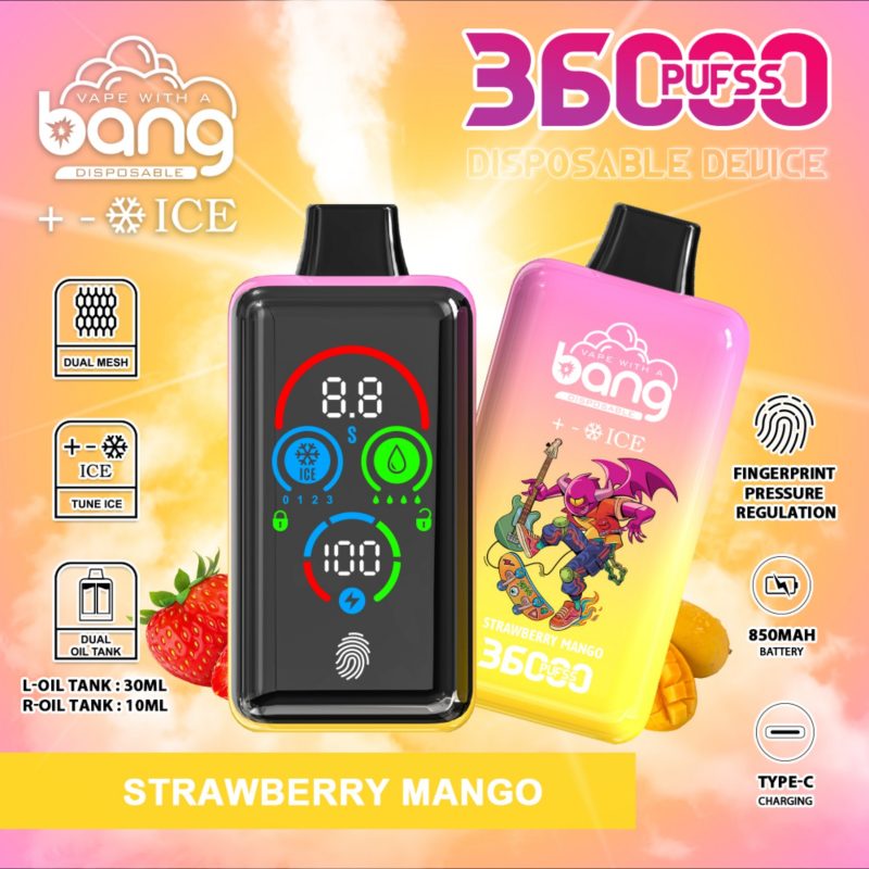 Bang 36000 Ice Level-Strawberry Mango