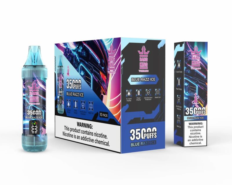Bang King Tornado 35K Puffs-Blue Razz Ice