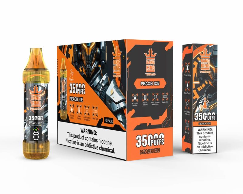 Bang King Tornado 35K Puffs-Peach Ice