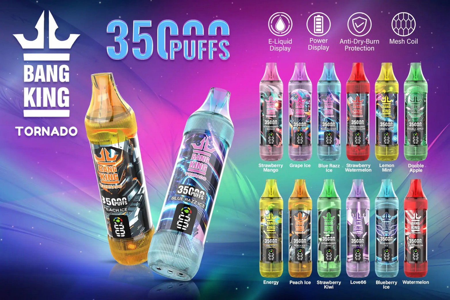 Bang King Tornado 35K Puffs