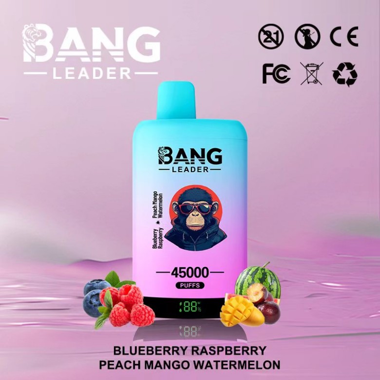Bang Leader 45000 Puffs-Blueberry Raspberry & Peach Watermelon