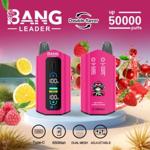 Bang Leader 50k Puffs-Blueberry Raspberry Lemonade Strawberry Raspberry Cherry Ice