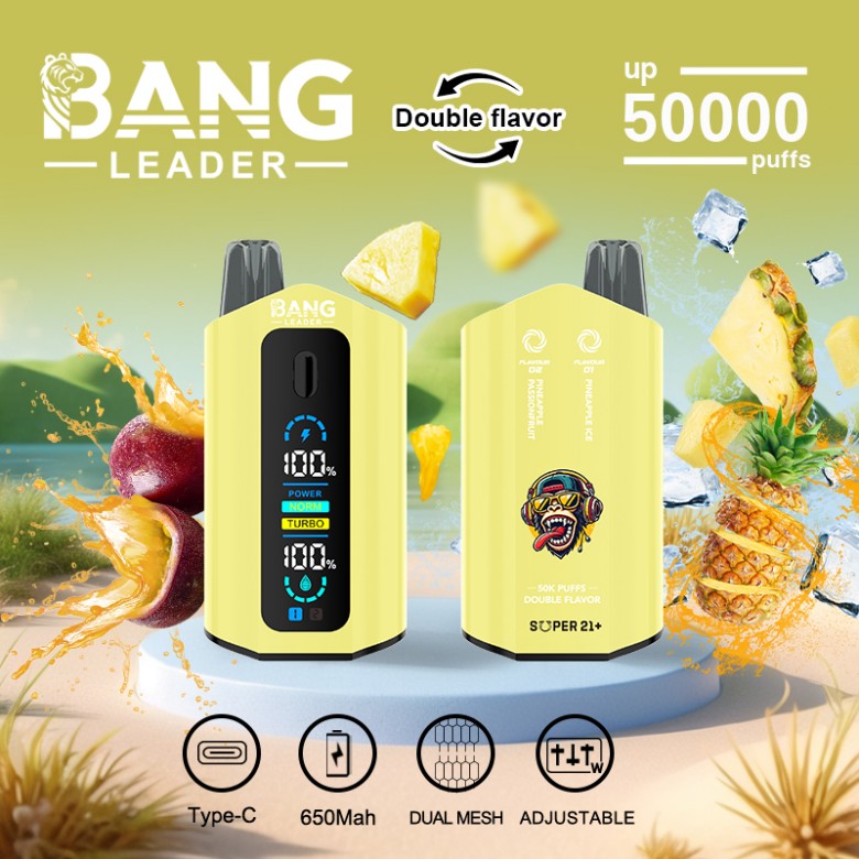 Bang Leader 50k Puffs-Pineapple Passionfruit Pineapple Ice