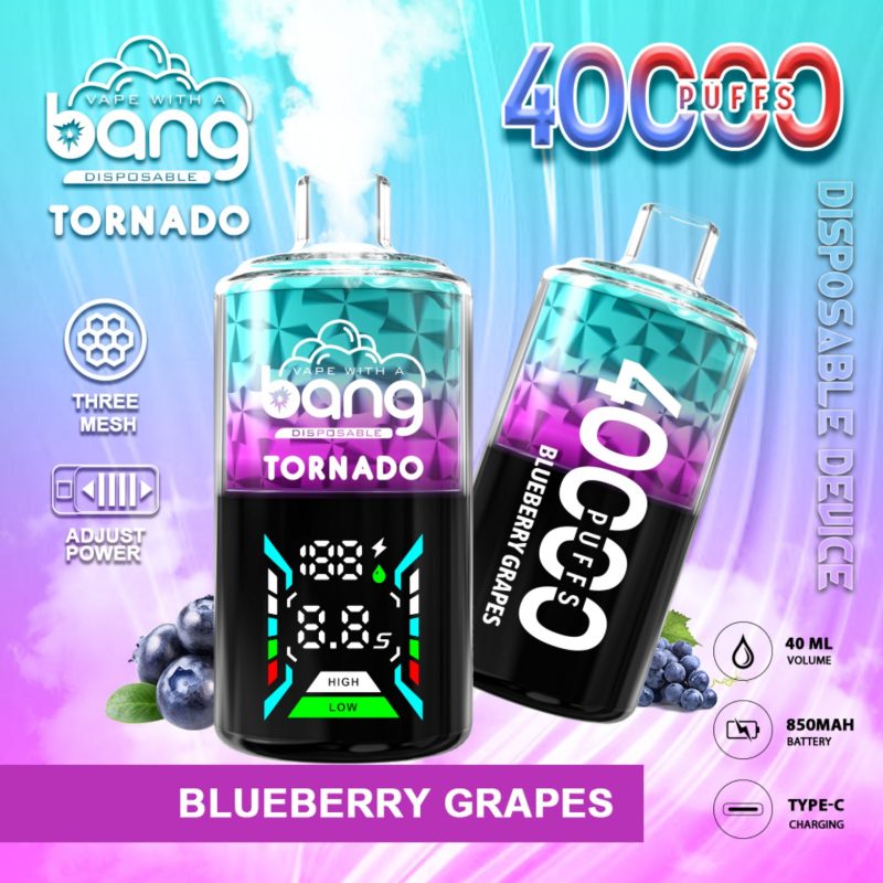 Bang Tonardo 40000 puff-BLUEBERRY GRAPES