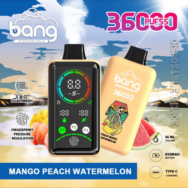 Bang vape 36000-Peach Mango Watermelon