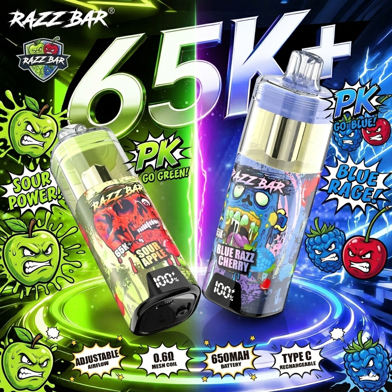 Razz bar 65K+puffs