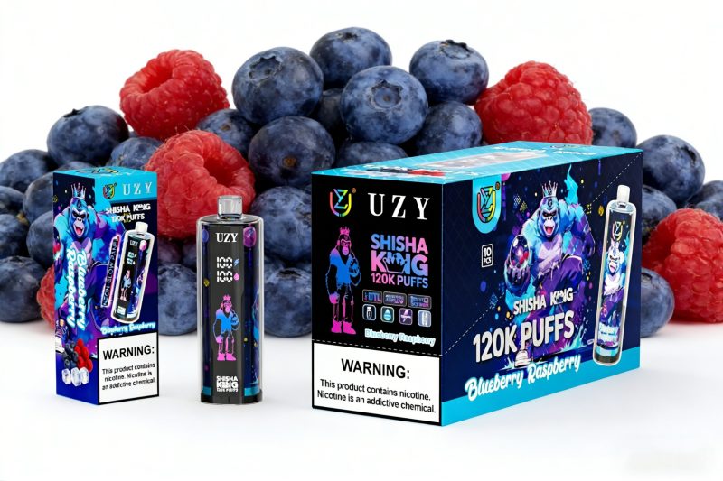 UZY SHISHA HOOKAH KING 120-Blueberry Raspberry