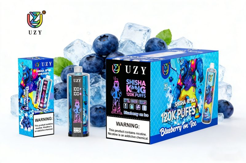 UZY SHISHA HOOKAH KING 120-Blueberry on ice