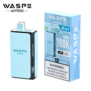 WASPE Double Flavor 100K Pro PUFFS-Blueberry Ice & Raspberry Watermelon