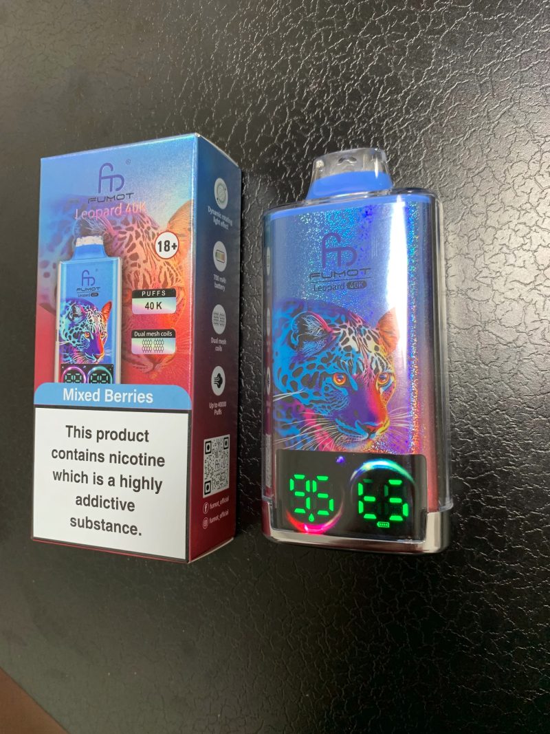 fumot leopard 40K puff- mixed berry