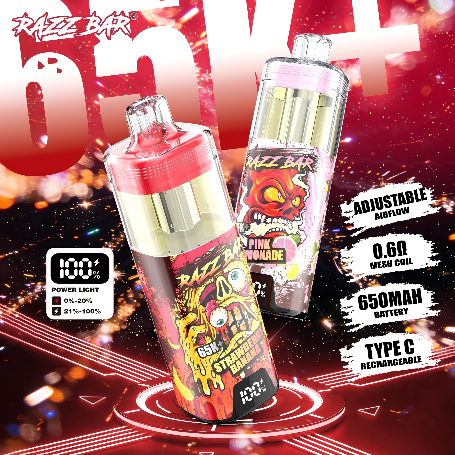 razzbar 65K+ puff