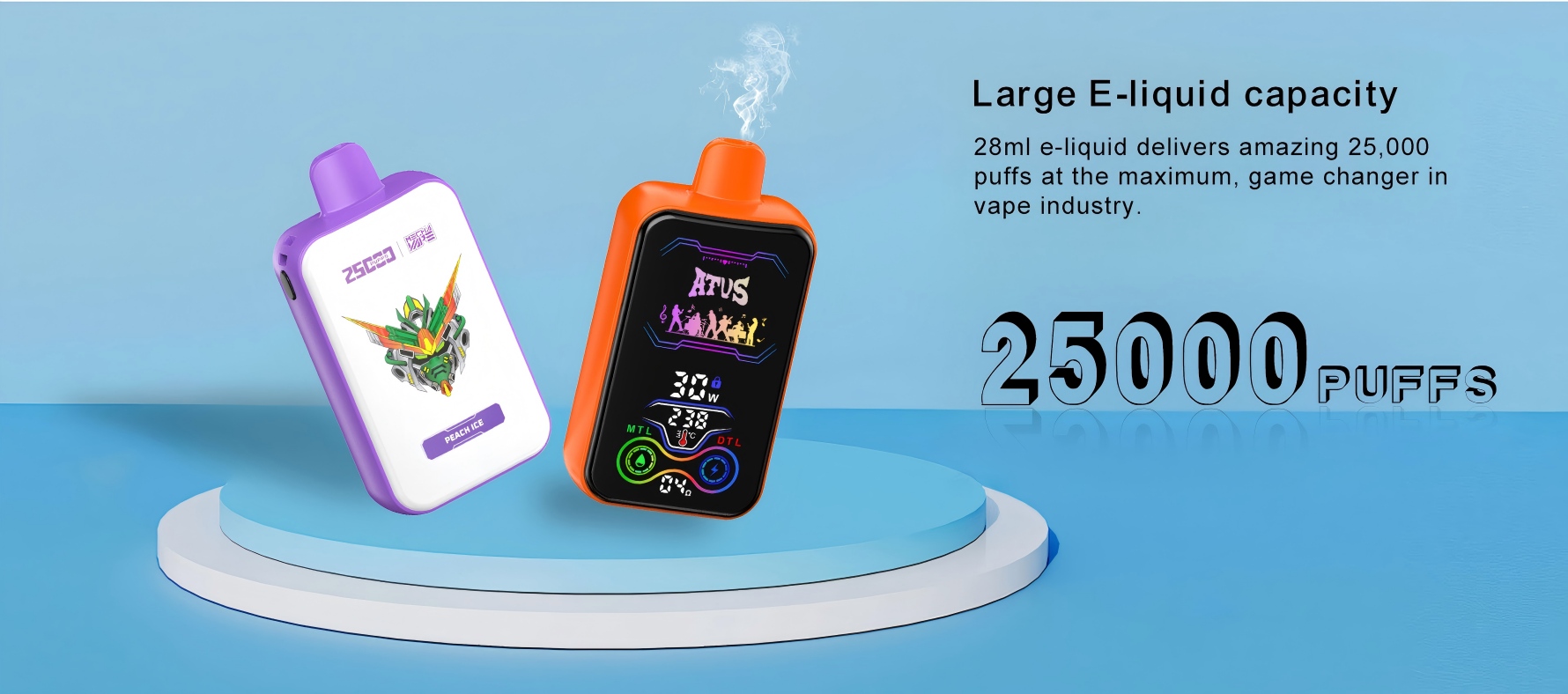 ATVS 25K Puffs display ATVS 25K Puffs display