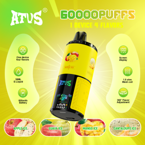 ATVS 60000 puff - APPLE ICE & GUAVA ICE & MANGO ICE & CANTALOUPE ICE ATVS 60000 puff - APPLE ICE & GUAVA ICE & MANGO ICE & CANTALOUPE ICE