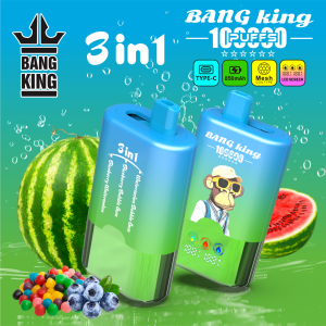 BANG KING 100K PUFF 3in1-watermelon bubblegum & blueberry bubblegum & blueberry watermelon