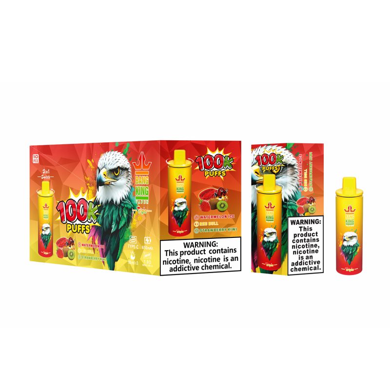 BANG KING 100k PUFFS-watermelon icered bullstrawberry kiwi