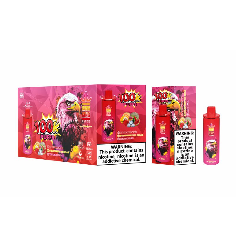 BANG KING 100k PUFFS-watermelonstrawberry ice creamtriplemelon