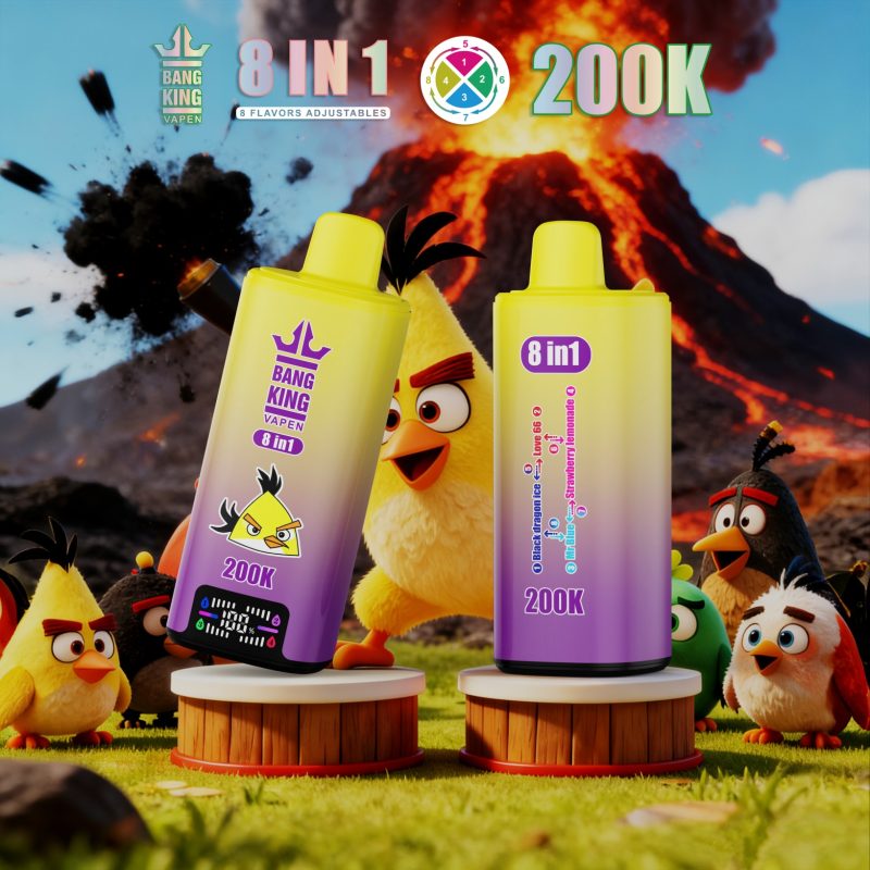 BANG KING 200K 8in1-Black Dragon IceLove 66Mr BlueStrawberry Lemonade
