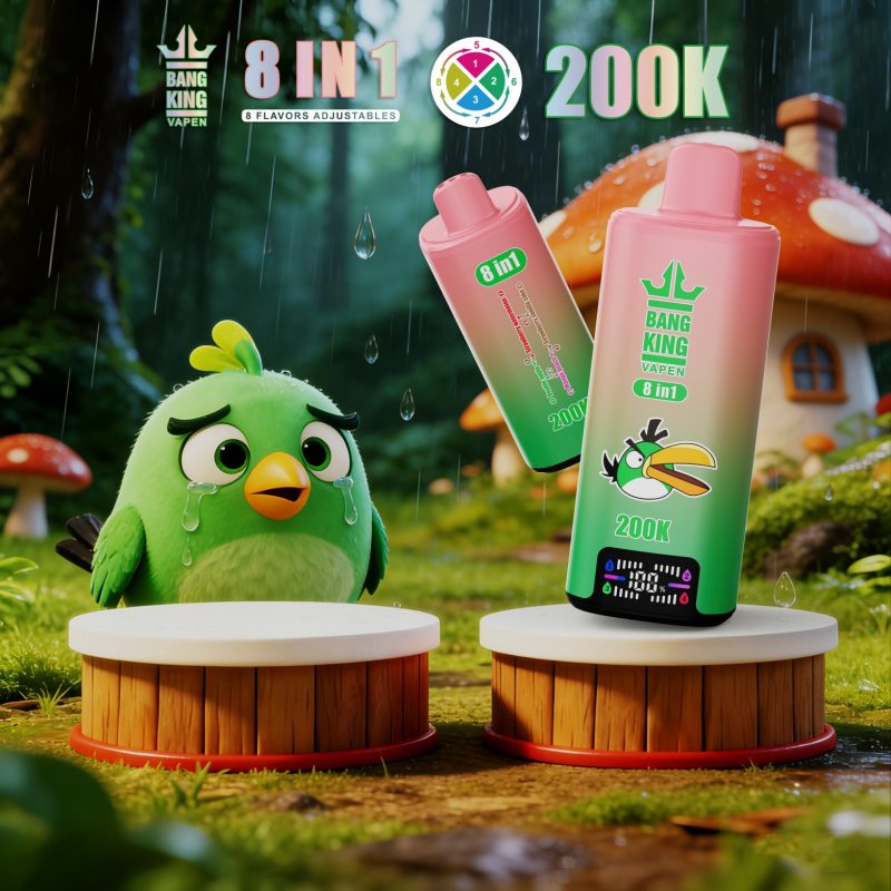 BANG KING 200K 8in1-Double AppleMango PeachStrawberry WatermelonStrawberry Vanilla Coke