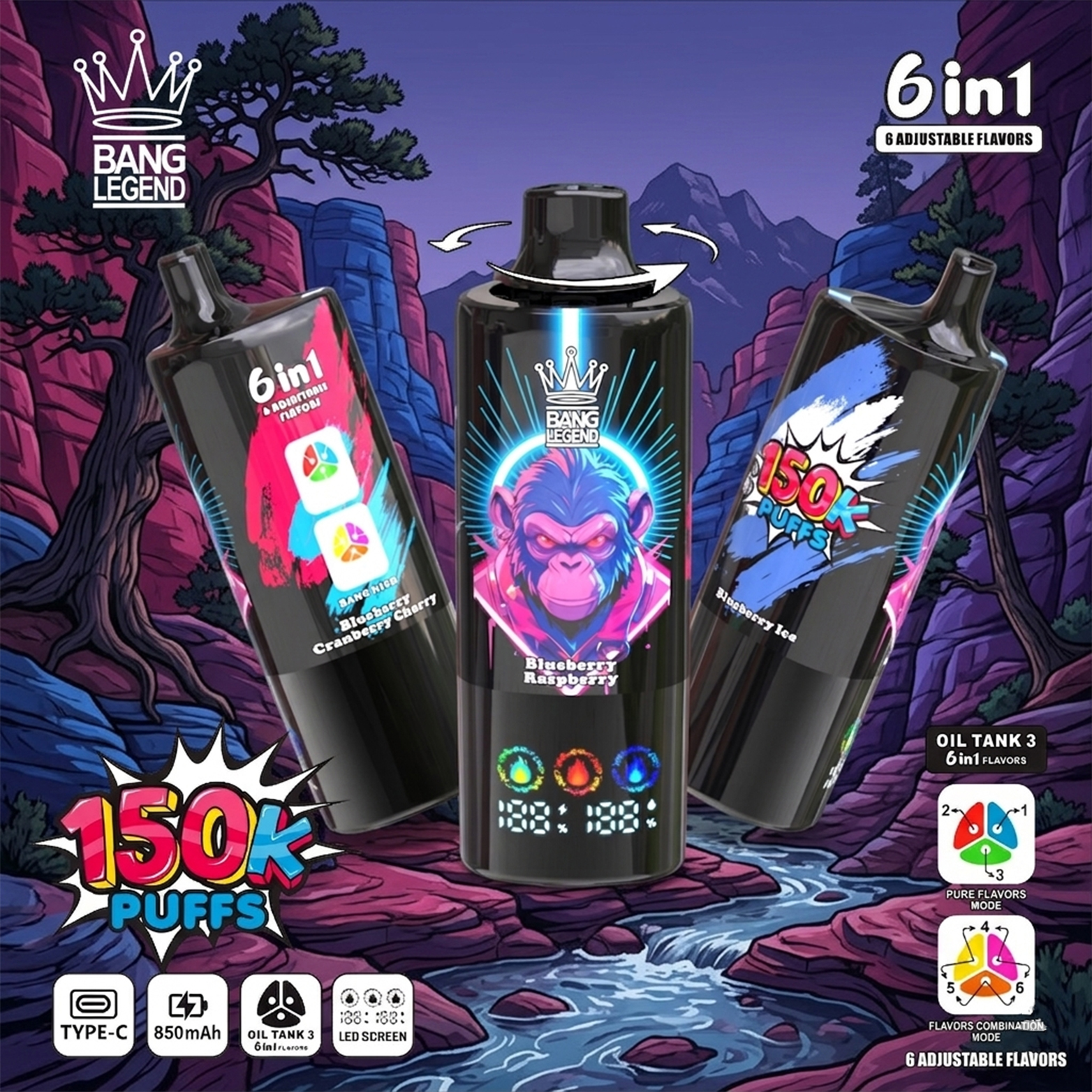 BANG LEGEND 150K 6in1