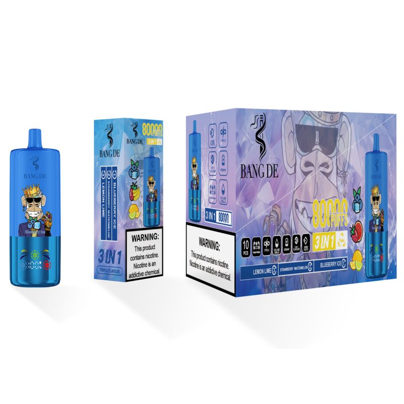 Bang de 80000 puffs-Blueberry ice & Strawberry watermelon & Lemon lime