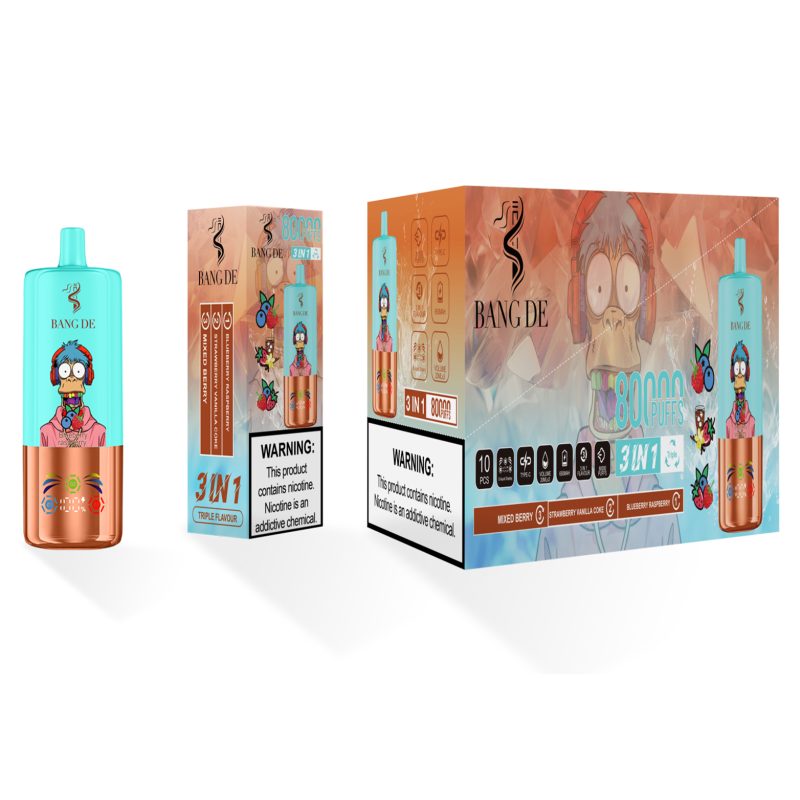Bang de 80000 puffs-Blueberry raspberry & Strawberry vanilla coke &mixed berry