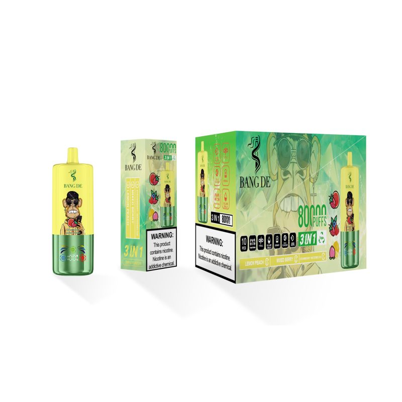 Bang de 80000 puffs-Strawberry watermelon & mixed berry & Lemon peach
