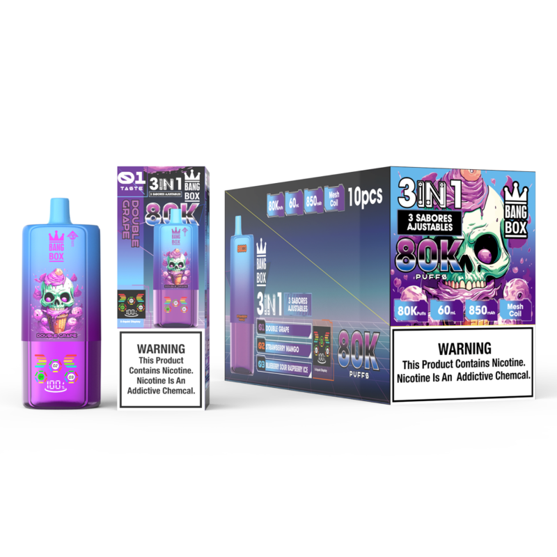 BangBox 80000 Puffs-Double Grape & Strawberry mango & Blueberry sour raspberry ice