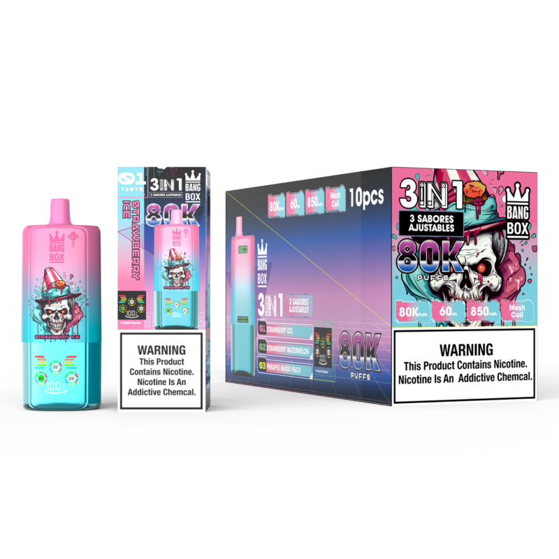 BangBox 80000 Puffs-Strawberry ice & Strawberry Watermelon & Pineapple mango peach